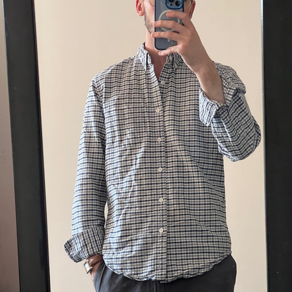 J. Crew Slim plaid button up